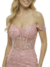 ChicSew Elegant Off Shoulder Prom Dress Lace Corset Tulle Mermaid Maxi Formal Evening Gown