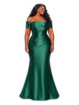 ChicSew Elegant Off Shoulder Mermaid Soft Satin Floor-Length Bridesmaid Dresses