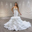 ChicSew Sparkly Lace Applique Illusion Mermaid Ball Gown Wedding Dress
