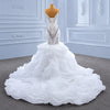 ChicSew Sparkly Spaghetti Straps Mermaid Ball Gown Wedding Dress