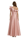 Beautiful One Shoulder Satin Ruffles A-line Mother Of The Bride Dresses
