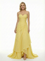 Modern Strapless Ruched Chiffon Gown Beautiful Layered Skirt A-Line Long Prom Dress