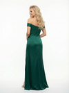 Elegent Floor-Length Off The Shoulder Lace Mermaid Satin Party Prom Dresses
