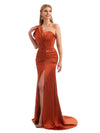 Mermaid Eucalyptus Satin Maid of Honor Dress