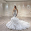 ChicSew Sparkly Spaghetti Straps Mermaid Ball Gown Wedding Dress