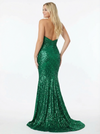 Sparkly Mermaid Sweetheart Sequin Long Party Prom Dresses