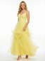 Elegent Ruffle Lace up Sweetheart Tulle Ball Gown Party Prom Dresses