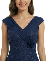 Simple Mother Of The Bride Dresses V-Neck Cap Sleeves Ankle-Length Formal Wedding Event Dress
