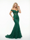 Elegent Off Shoulder Mermaid Side Slit Sweetheart Formal Party Prom Dresses