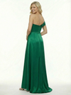 Elegent Mermaid One Shoulder Floor Length Satin Party Prom Dresses