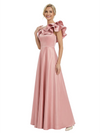 Fancy One Shoulder Satin Ruffles A-line Mother Of The Bride Dresses