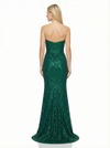 Elegent Floor Length Sweetheart Sequin Mermaid  Side Slit Party Prom Dresses