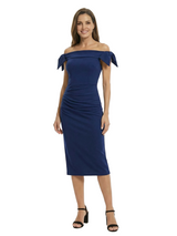 Chicsew Elegant Off Shoulder Sleeveless Mermaid Mother of The Groom Dress With Bow Knots
