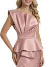 Modern One Shoulder Ruffles Floor-Length Mermaid Mother Of The Bride Dress