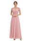 Sophisticated Lace Cap Sleeves A-Line Floor-Length Chiffon Mother Of The Bride Dress
