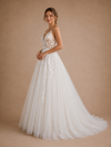 ChicSew Elegant Fancy Spaghetti Straps Lace Tulle Maxi A-Line Wedding Dress