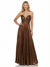 Sexy Sweetheart Metallic Floor Length Party Prom Dress Gown