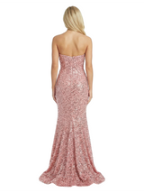 Modern Sweetheart Sequin Prom Dress Side Slit Mermaid Floor Length Gown