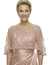 Chicsew Stylish Lace Appliques 3/4 Sleeves Satin Ruffles Mermaid Mother of The Bride Dresses