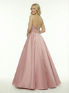 Classy Sweetheart Formal Lace Beaded Prom Dress  A-Line Long Satin Party Gown