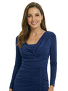 Sexy Jewel Long Sleeves Side Slit Mermaid Jersey Floor-Length Mother Of The Bride Dresses