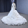ChicSew Luxurious High Neck Long Sleeves Ball Gown Wedding Dress