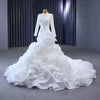 ChicSew Luxurious High Neck Long Sleeves Ball Gown Wedding Dress