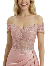 ChicSew Elegant Off Shoulder Sweetheart Organza Prom Dress With High-Low Silhouette