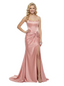 ChicSew Sweetheart Satin Mermaid Sexy Side Slit Twisted Knot Prom Dress Online