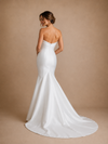 ChicSew Classy Elegant Stain Sweetheart Mermaid Sleeveless Long Wedding Dresses