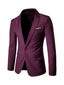 Mulberry Men's Casual single Piece Suit Notch Lapel Flat Tuxedos CN523