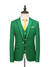 Green Casual Men's Suit Slim Fit Double Breasted 2 Piece Business Tuxedos CN481