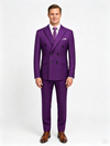 Classic 1 Piece Purple Men's Suit with Regular Fit and Sophisticated Peak Lapel
