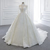 ChicSew Luxurious High Neck Beaded Ball Gown Wedding Dress
