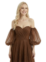 ChicSew Sweetheart Long Sleeves Tulle A-Line Formal Prom Dress