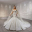 ChicSew Sparkly Mermaid Spaghetti Straps Lace Applique Ball Gown Wedding Dress