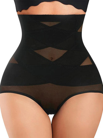 High waist seamless cross postpartum body shaping pants women's high waist abdomen pants