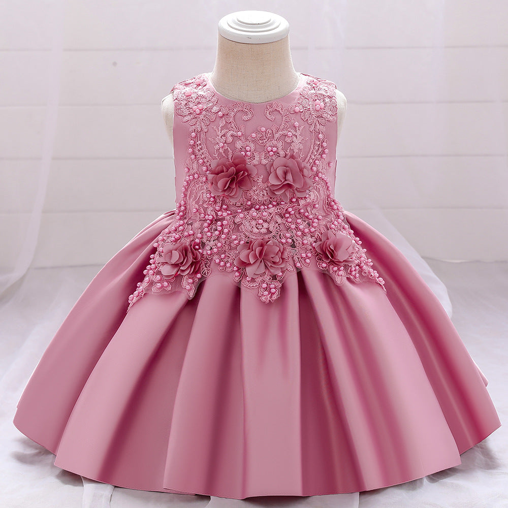 Toddler girl Flower Girl Dresses for Weddings and Party Dresses For Girls Elegant prom party birthday gown