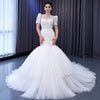 ChicSew Luxurious Illusion Beaded Ball Gown Wedding Dress