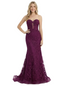 ChicSew Sexy Strapless Sweetheart Lace Mermaid Formal Evening Gown