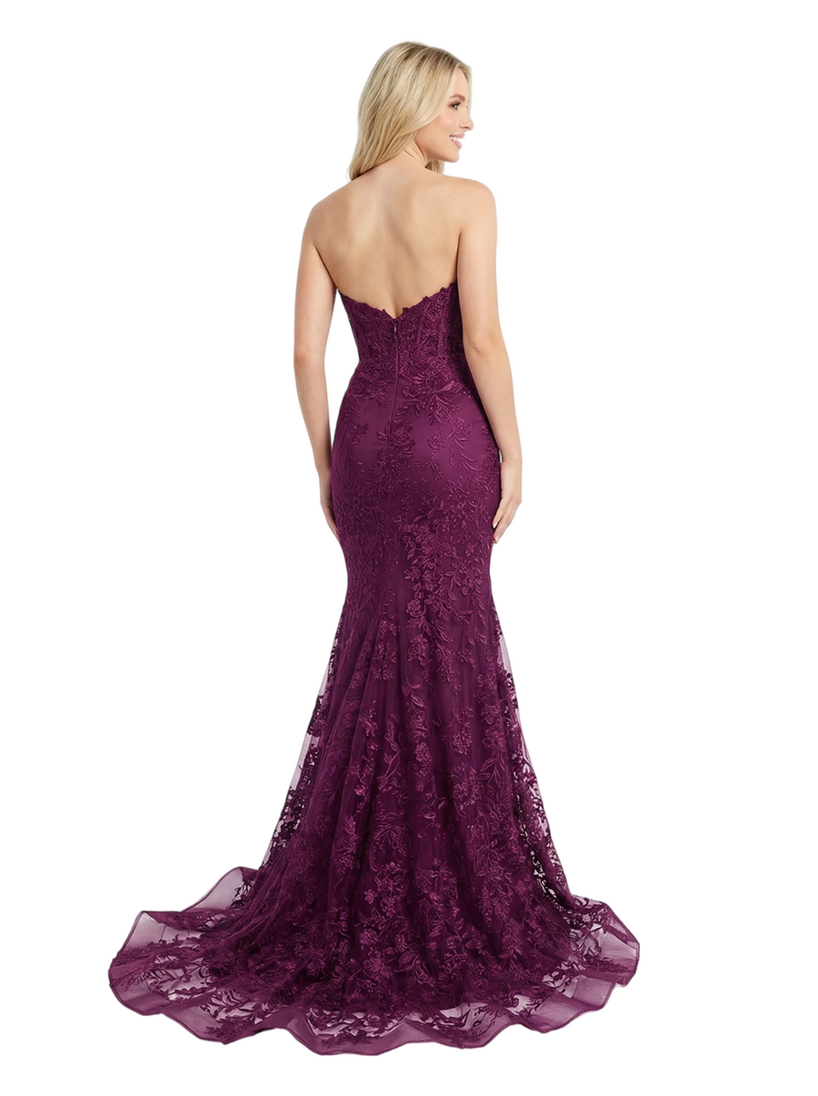 ChicSew Sexy Strapless Sweetheart Lace Mermaid Formal Evening Gown