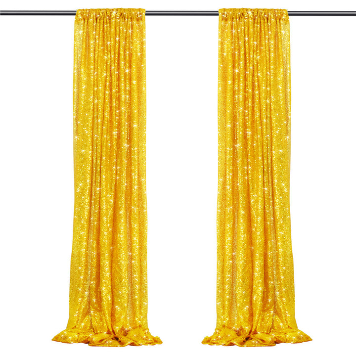 Simple Outdoor Wedding Decoration Sparkly Sequin Background Curtain, HCP31