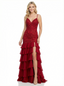 Beautiful Off The Shoulder Ruffle Lace Beaded Evening Dresses For Women