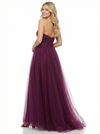 Spaghetti Strap Lace Beaded Tulle A-Line Formal Prom Dress