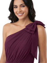 Modern One Shoulder Long Chiffon Mother of The Bride Dress Slit