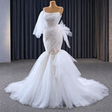 ChicSew Luxurious Spaghetti Straps Lace Appliques Ball Gown Wedding Dress