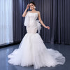 ChicSew Luxurious Spaghetti Straps Lace Appliques Ball Gown Wedding Dress