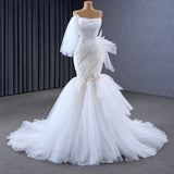 ChicSew Luxurious Spaghetti Straps Lace Appliques Ball Gown Wedding Dress