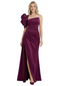 ChicSew Modern One Shoulder Asymmetrical Satin Mermaid Formal Dress Side Slit
