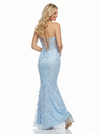 Unique Sweetheart Lace Beaded Mermaid Gown Formal Prom Dress Side Slit